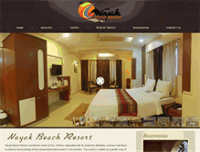 Tablet Screenshot of nayakbeachresort.com